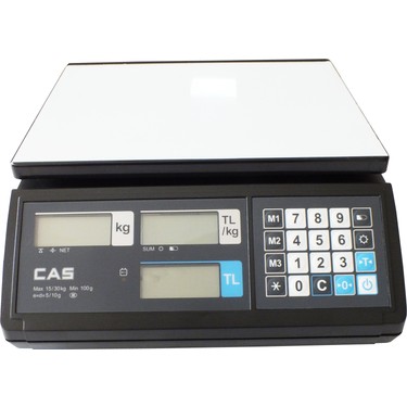 Cas Er Jr Set üstü Terazi 15 Kg Pc Bağlantılı