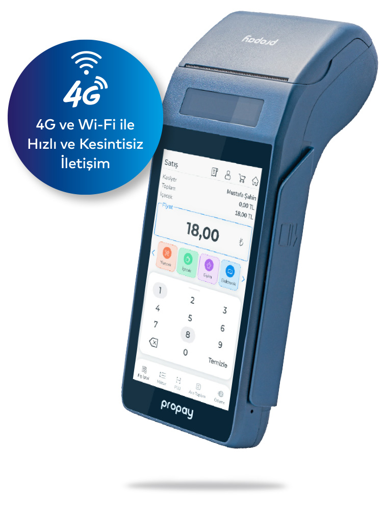 Android Yazar Kasa POS Propay P1000 ECR