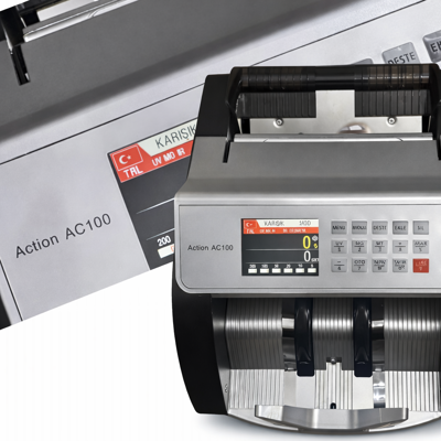 Action AC100 TL / EURO Kağıt Para Sayma Makinesi